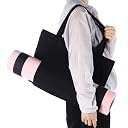 Halloscume Yoga Bag Set for Women Including Yoga Mat Tote Bag Booty Resistance Band Non Slip Sports Socks Silicone Mat Ties for Pilates Travel Workout Office(Black) gallery image