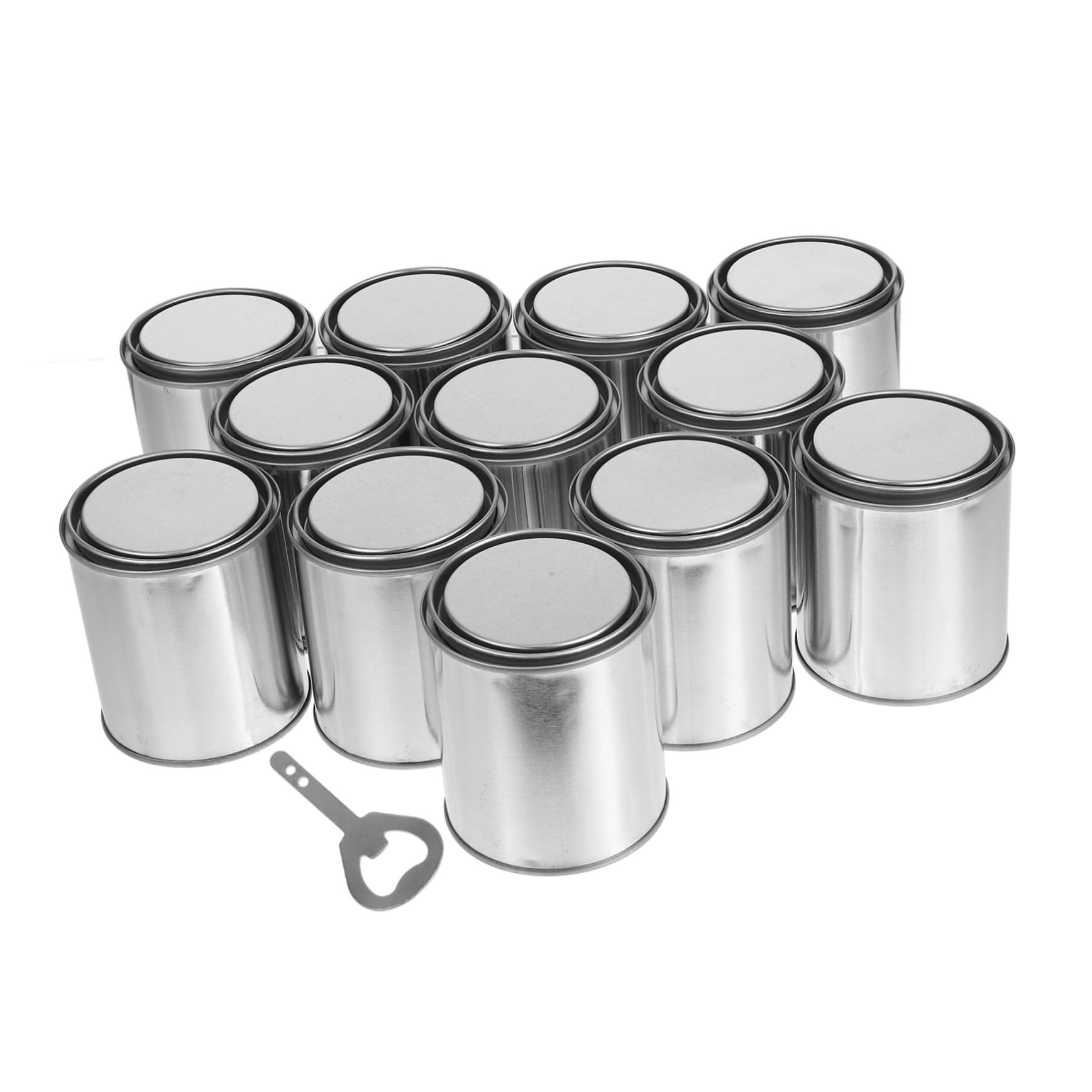 Latas de Pintura Metálicas Vacías con Tapas Contenedores de Almacenamiento para Manualidades y Proyectos de Bricolaje Latas de Pintura Pequeñas y Cubos de Metálicos