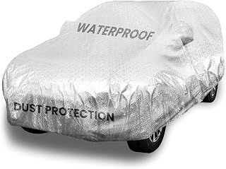 Waterproof Car Cover for Sedans (191-200 inch), Universal Fit with Zipper, Cotton Lining, All-Weather Protection, Dustproof, UV, Rain, Snow, and Scratch Resistant