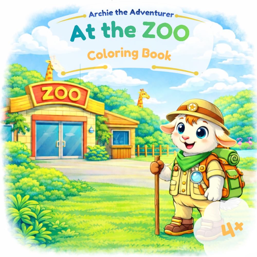 Archie the Adventurer: At the Zoo: A Fun and Educational Coloring Adventure