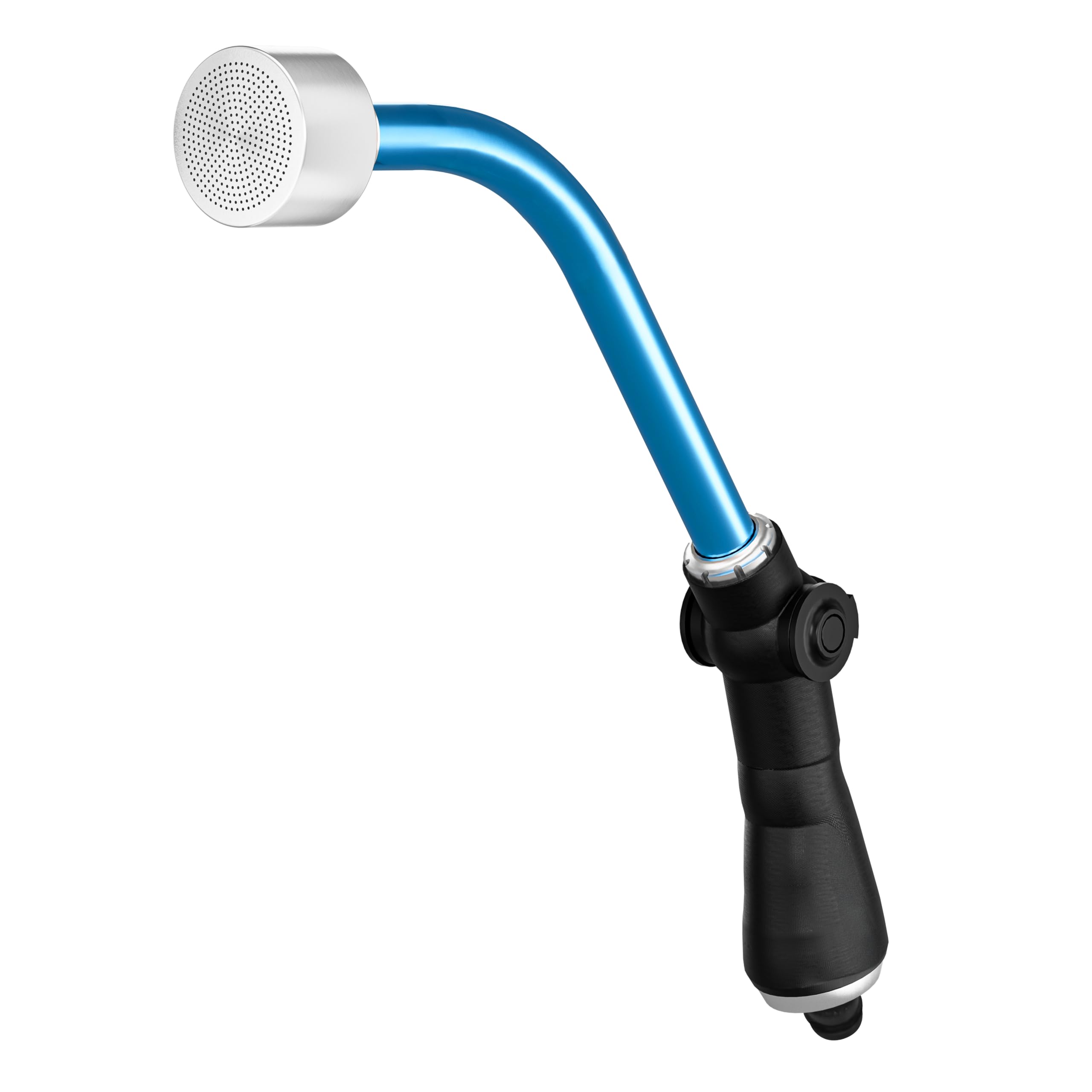 Gartenbewässerungsstab Aus Edelstahl & Aluminium - 62 Cm, Mit 1000-Loch-Düse, 38° Biegung Für Sanftes Gießen