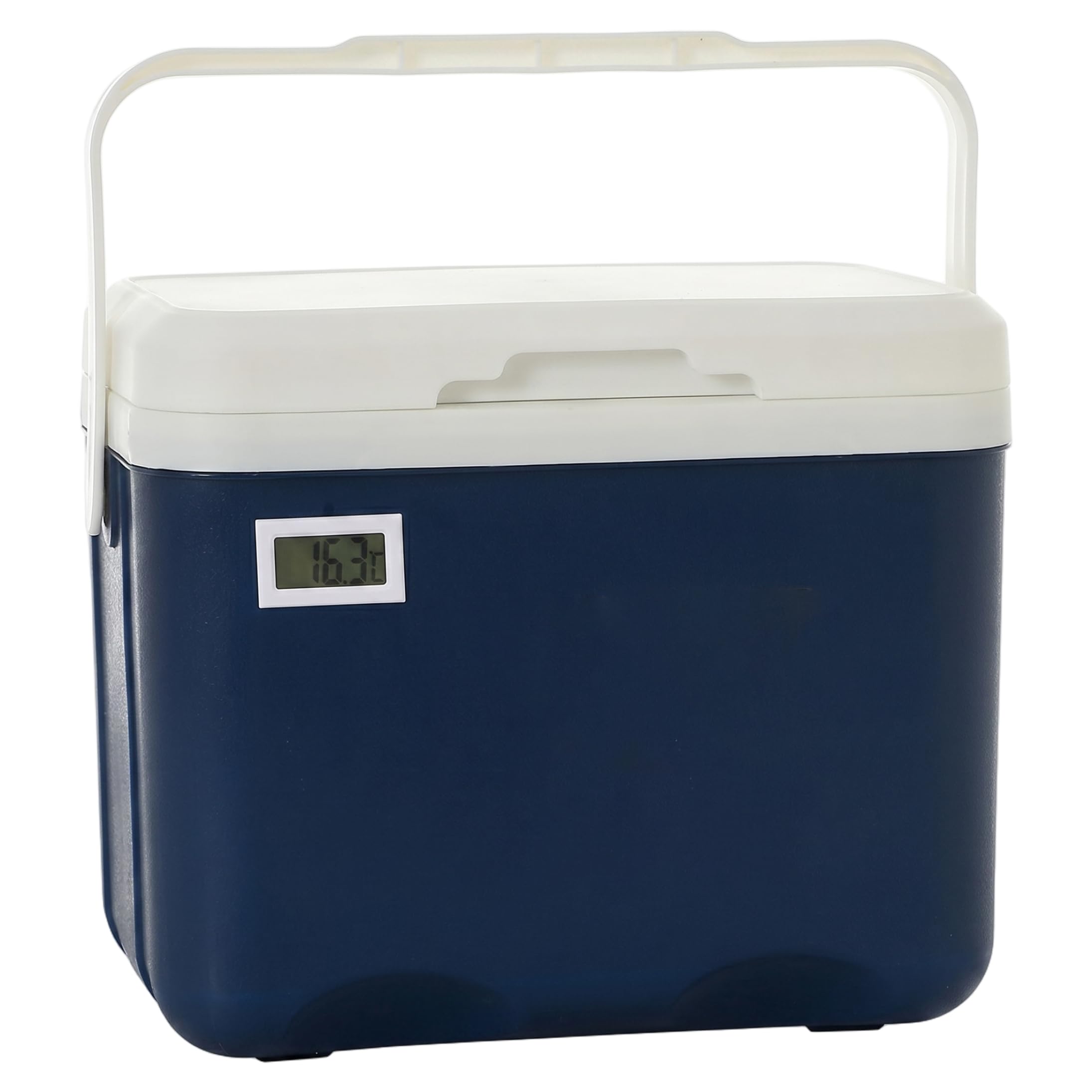 Glacière rigide 6l portable isolante avec thermomètre pour pêche et camping