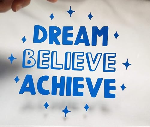 Miniatura 3 de guangyintong Vinilo HTV - Rollos de vinilo de transferencia de calor HTV azul lago, 12 pulgadas x 5 pies, vinilo azul para planchar, fácil de cortar