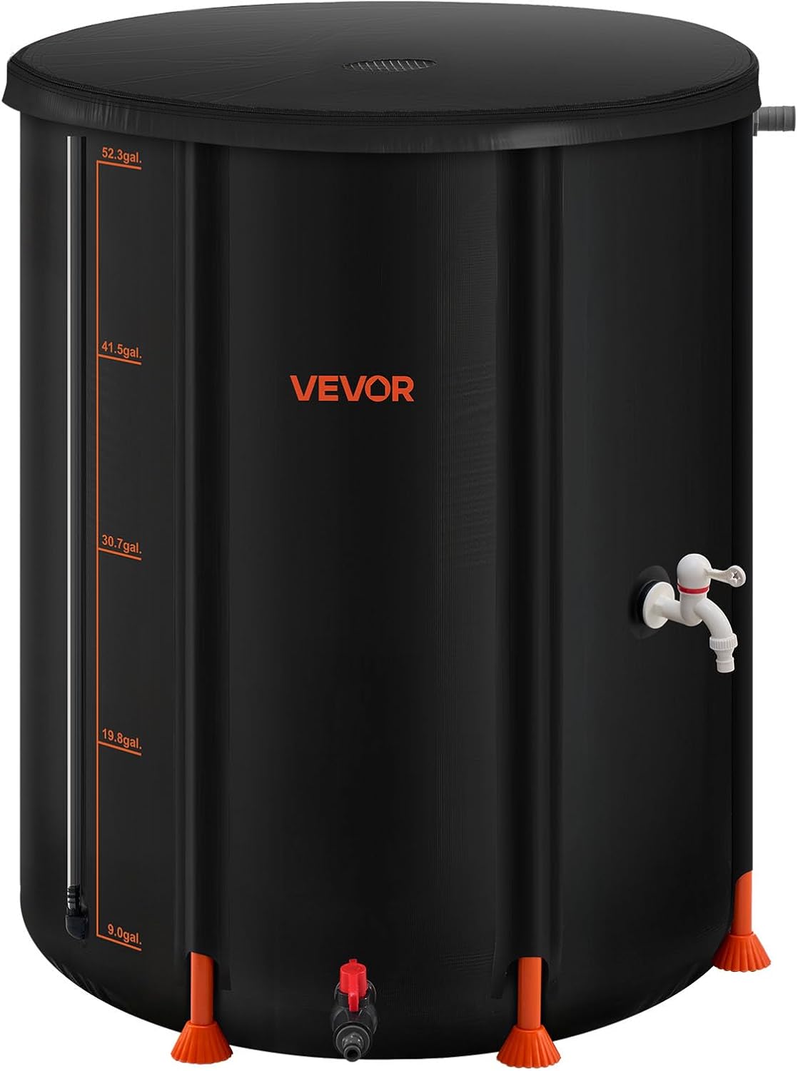Amazon.com : VEVOR Collapsible Rain Barrel, 53 Gallon Portable Rain ...