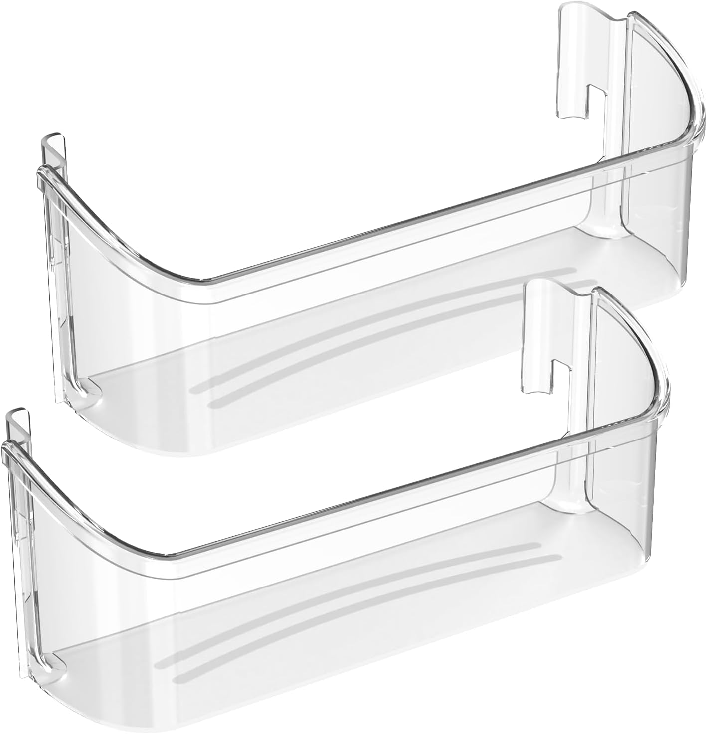 2 Pack 240323002 Refrigerator Door Bin Shelf 15.88" L x 4.25" W x 5" H, Replacement Bottom Door Shelf Compatible with F-rigidaire, Ken-more, Cro-sley | Replace 240323005 240323006 240323009 240323010 FGHS2631PF4A, FGHS2655PF5A, FGHS2655PF4 Bottom Side Shelf - 2 Pack