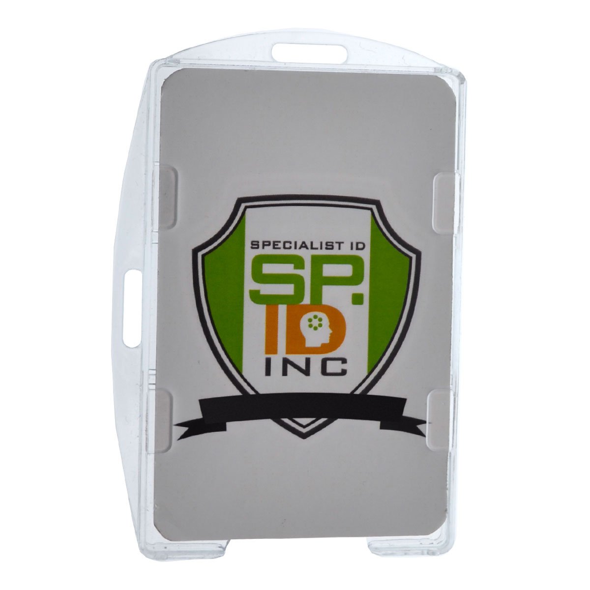 Starre offen doppelseitig transparent 2 ID Card Badge Holder durch Specialist ID – verpackt und verkauft einzeln