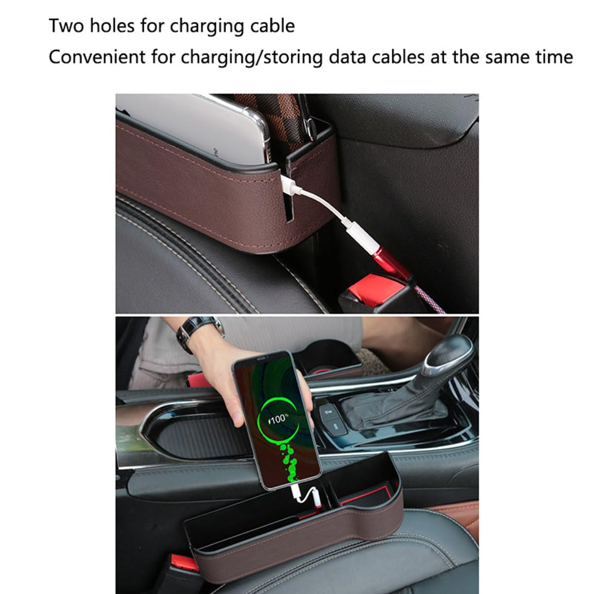 Boîte de Rangement pour Bouchons de siège de Voiture,Organisateur de siège Avant,Accessoires d'organisation de Voiture,pour VW Golf Polo 5 6 7 8