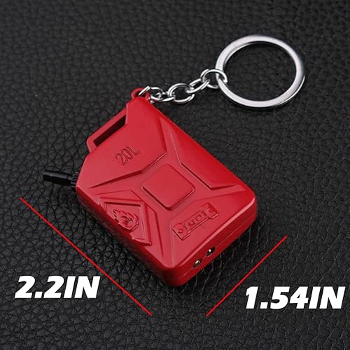 Miniatura 8 de Geniales llaveros encendedores de butano recargable, con forma de barril de gasolina, regalos únicos para hombres, velas de cumpleaños, accesorios