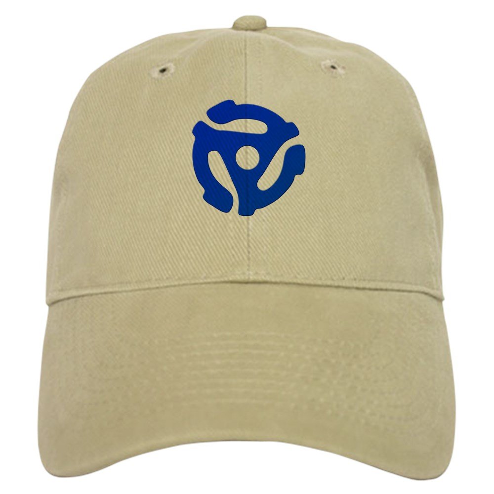CafePress Blue 45 RPM Adapter Cap Unique Adjustable Baseball Hat