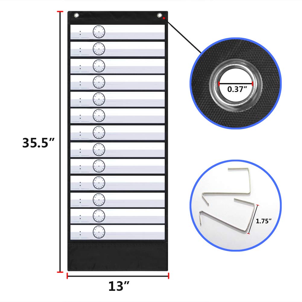 EAMAY Daily Schedule Pocket Charts, Teacher Schedule Chart with