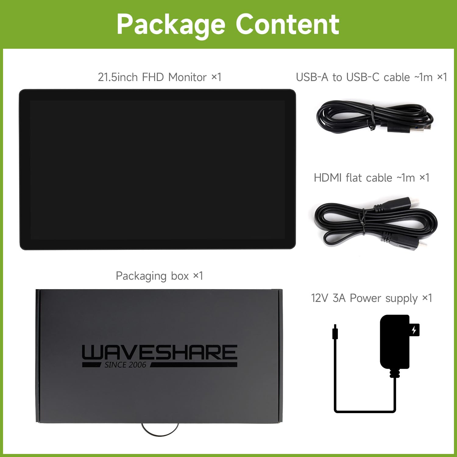 Waveshare 21.5inch Capacitive Touch Monitor