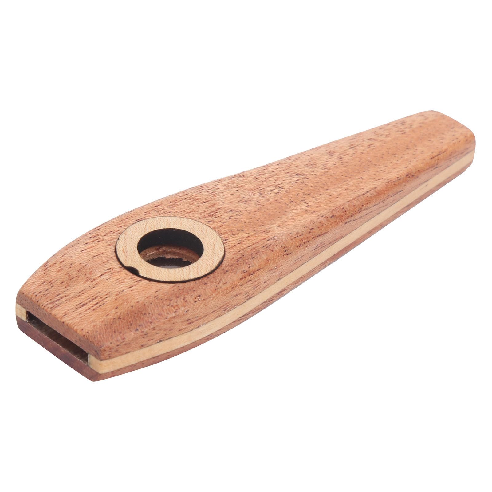 NIBEMINENT Wood Kazoo Flute Wooden Harmonica Guitar Accompaniment Diaphragm Mouth Music Wind Instrument