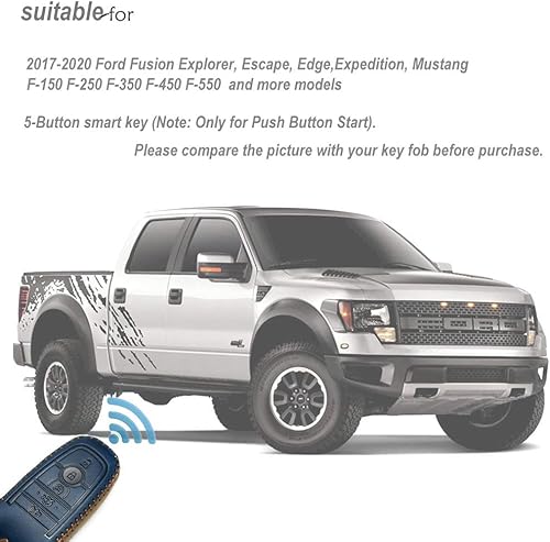 Miniatura 4 de Ford - Funda dedicada para llavero para control remoto sin llave (A-azul) para hombre