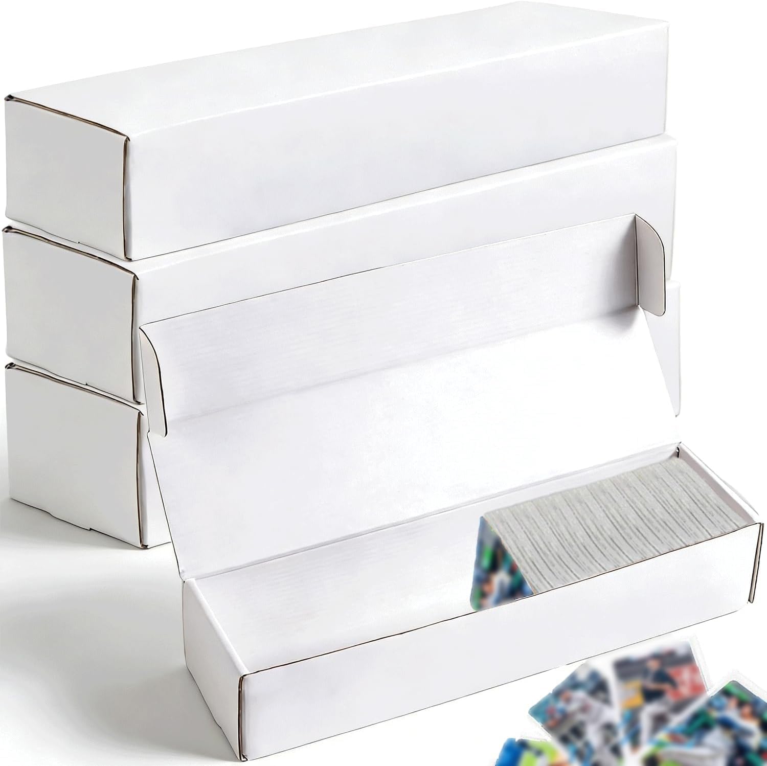 Photo 1 of OPPERLLY Trading Card Storage Box - 3 Sizes, White