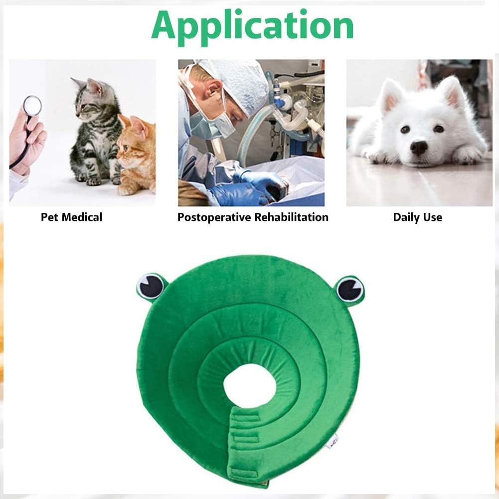 Dogs Recovery Collar Dog Cone Cat Cone, Pet Protective Collar,Adjustable Elizabethan Cat Cone Collar Dog Neck Collar After Surgery E-Collar,Soft Edges,Anti-Bite/Lick for Cat, Dog, Rabbit