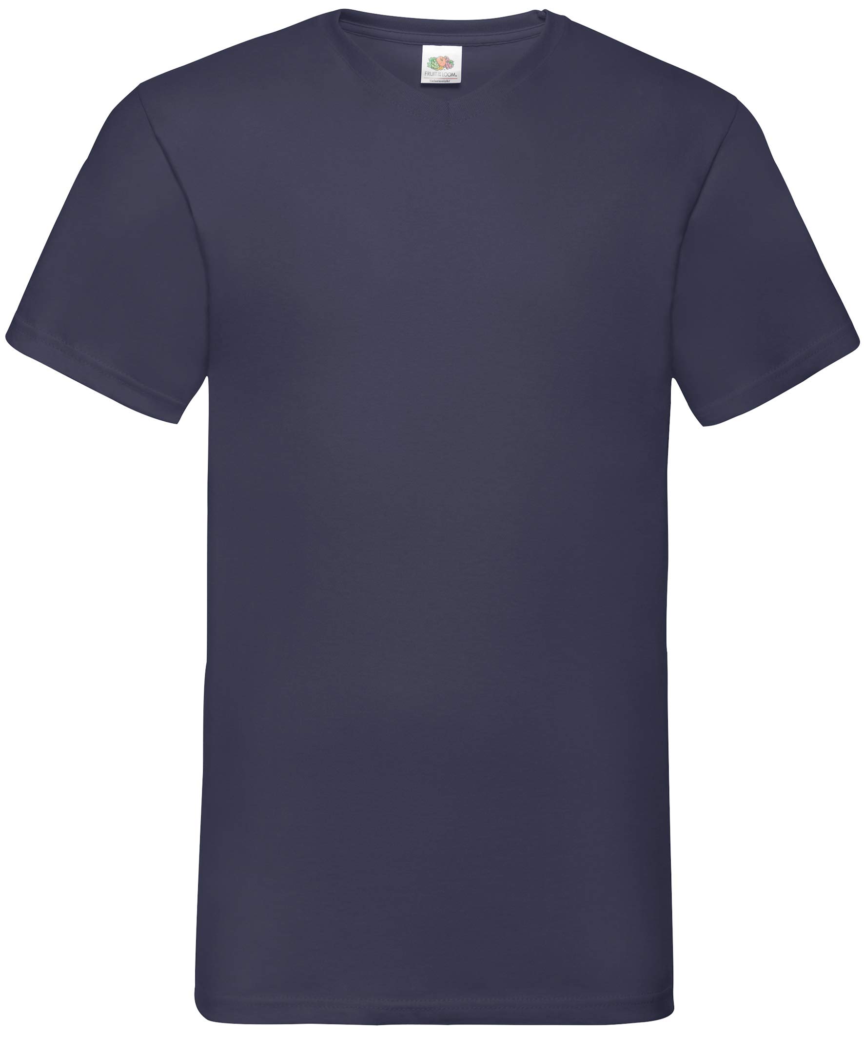 Fruit of the Loom Valueweight V-Neck T-Shirt, Short Sleeve, Cotton, Deep Navy, XL