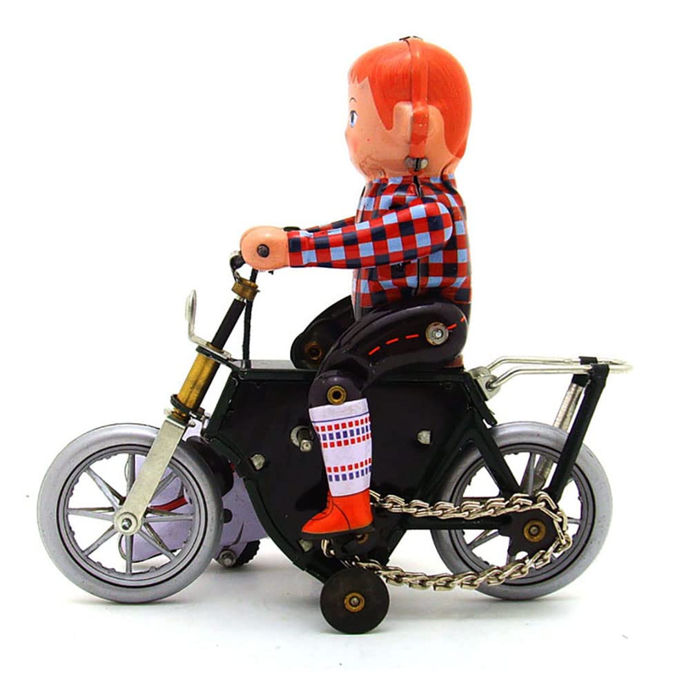Retro Wind Up Toy Ms473 Petit Chasseur Enfants Marchant Le Chien Année du Singe Thème Jouets Créatifs en Étain Cadeau De Collection Vintage