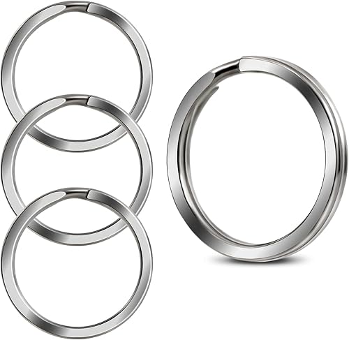 Llavero de titanio resistente, llavero grande dividido para llaveros, etiquetas de identificación de perro, organización de llaves de coche