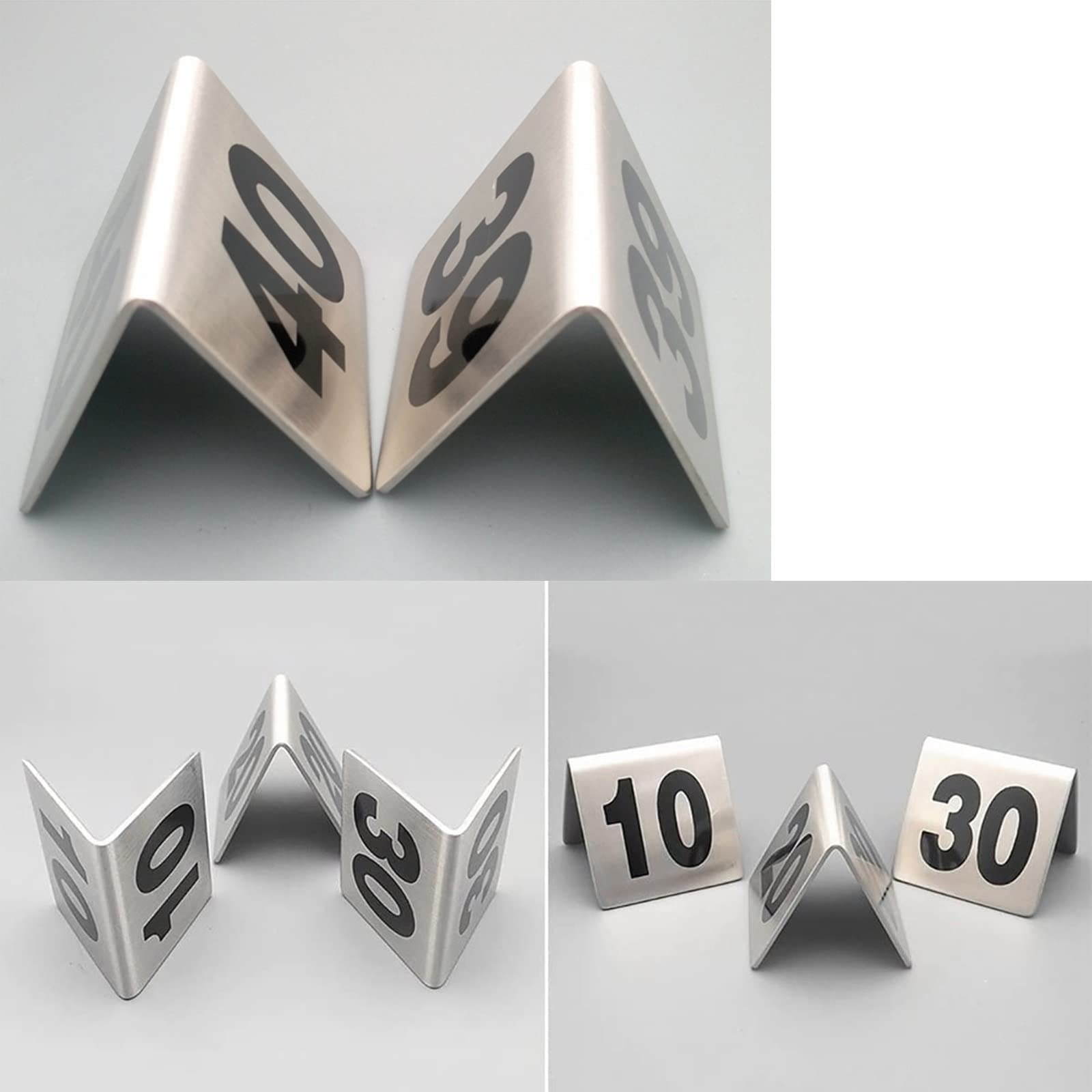 numery, 1-50 1-100 Numer stołu w stylu namiotu dwustronny(1 to 50)