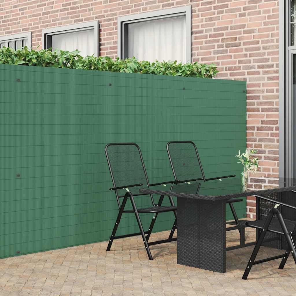Recinzione da Giardino Bifacciale Verde 1,8x3 m in PVC,Articoli di ferramenta,Barriere e recinzioni,Pannelli per recinzioni-42002619