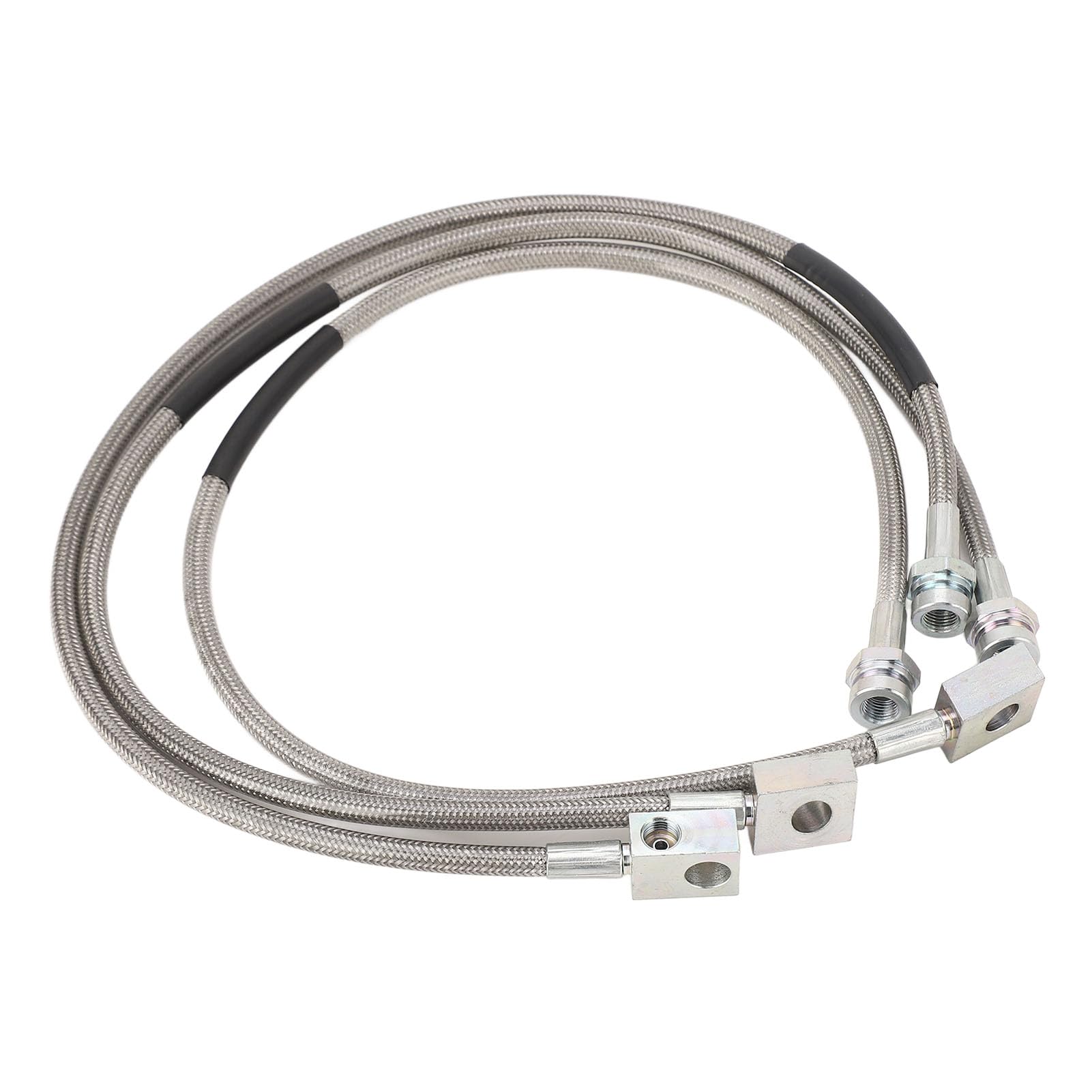 Keenso Tubi Freno 89715 Tubo Flessibile Freno in Acciaio Inossidabile Anteriore Posteriore Adatto per TJ YJ XJ Dal 1987 Al 2006 Design Esteso Facile Installazione per la Guida Fuoristrada
