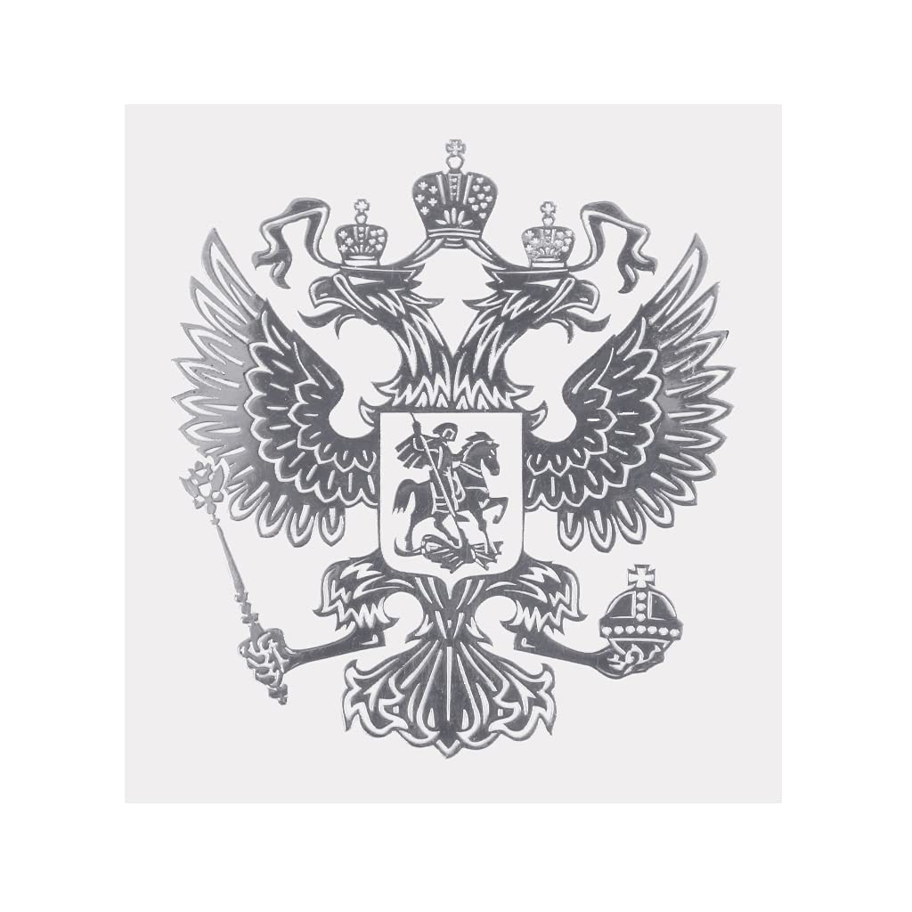Russian Coat of Arms Sticker Metal Car Stickers Decals Federation for Motorcycle Laptop Car Styling Reflective Stickers