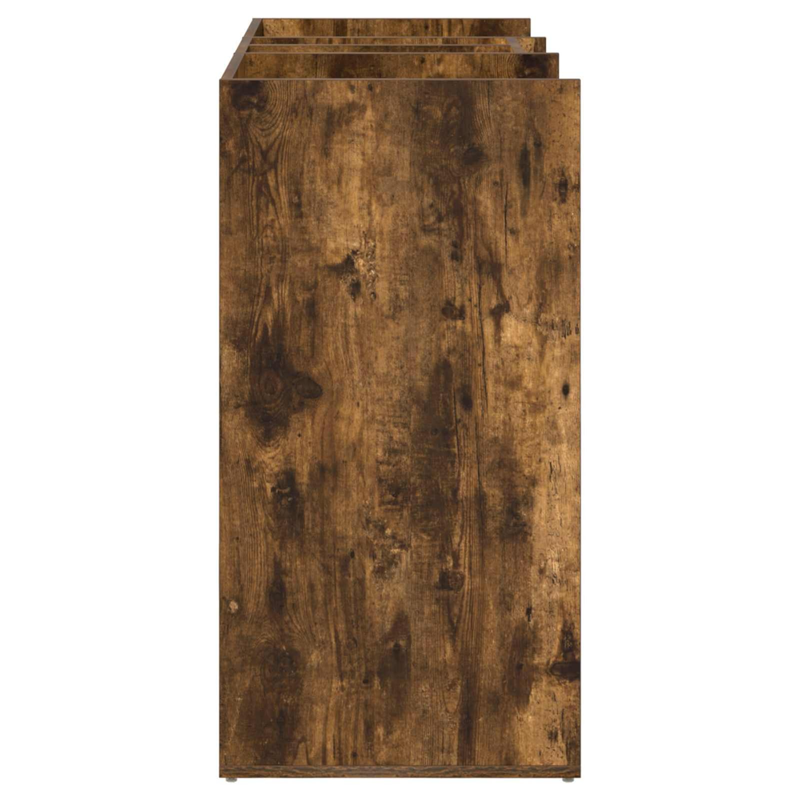 Gecheer Golf Schrank, Holz Schrank für Golfzubehör mit Regalen 102 x 45 x 85,5 cm in Geräucherte Eiche für Garage oder Wohnraum