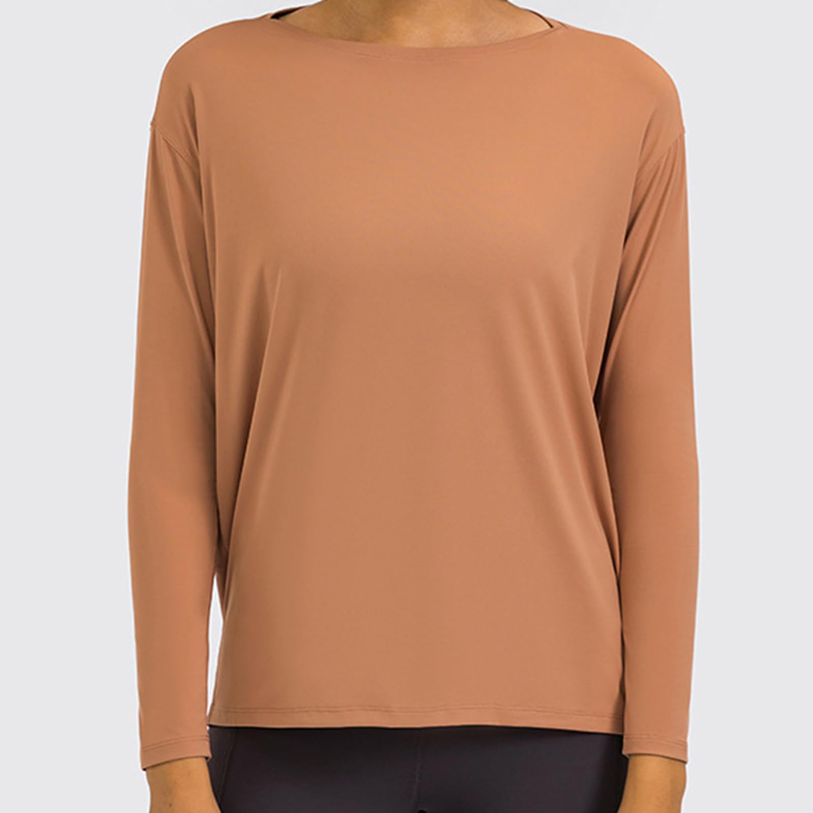 Onewus Leggings de yoga para mujer, diseño de contraste y cintura alta, mallas deportivas transpirables para fitness y uso diario