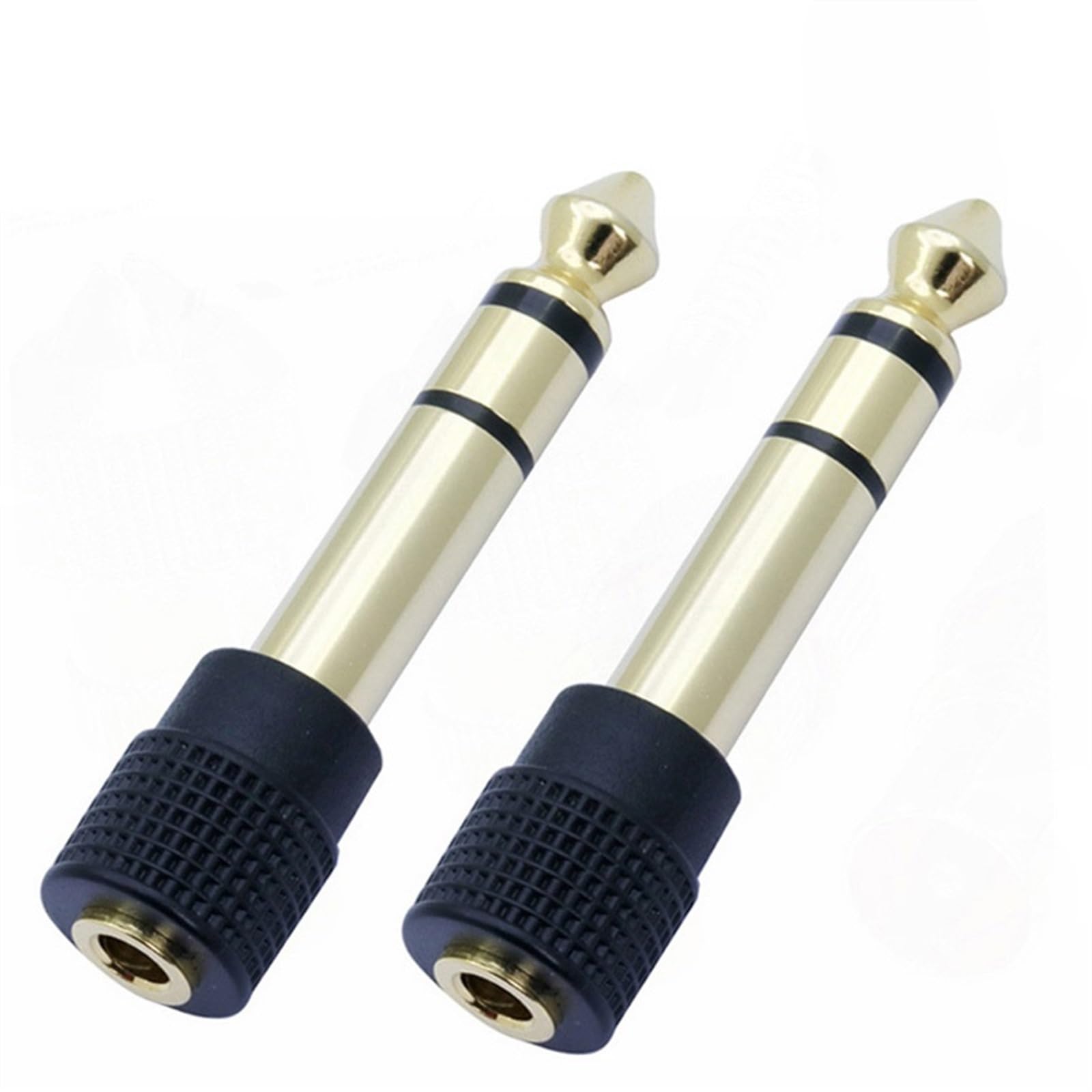 Adaptador de 6,35mm a 3,5mm estéreo para solucionar la falta de compatibilidad en cables de micrófonos