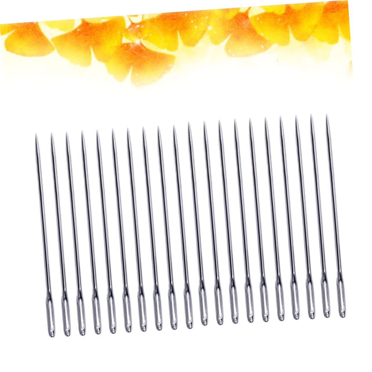 STOBOK 100 Agujas de Coser de Ojo Grande y Romas para Bordado y Punto de Cruz, Acero Inoxidable Resistente al Óxido, Fáciles de Enhebrar para Manualidades y Costura Decorativa