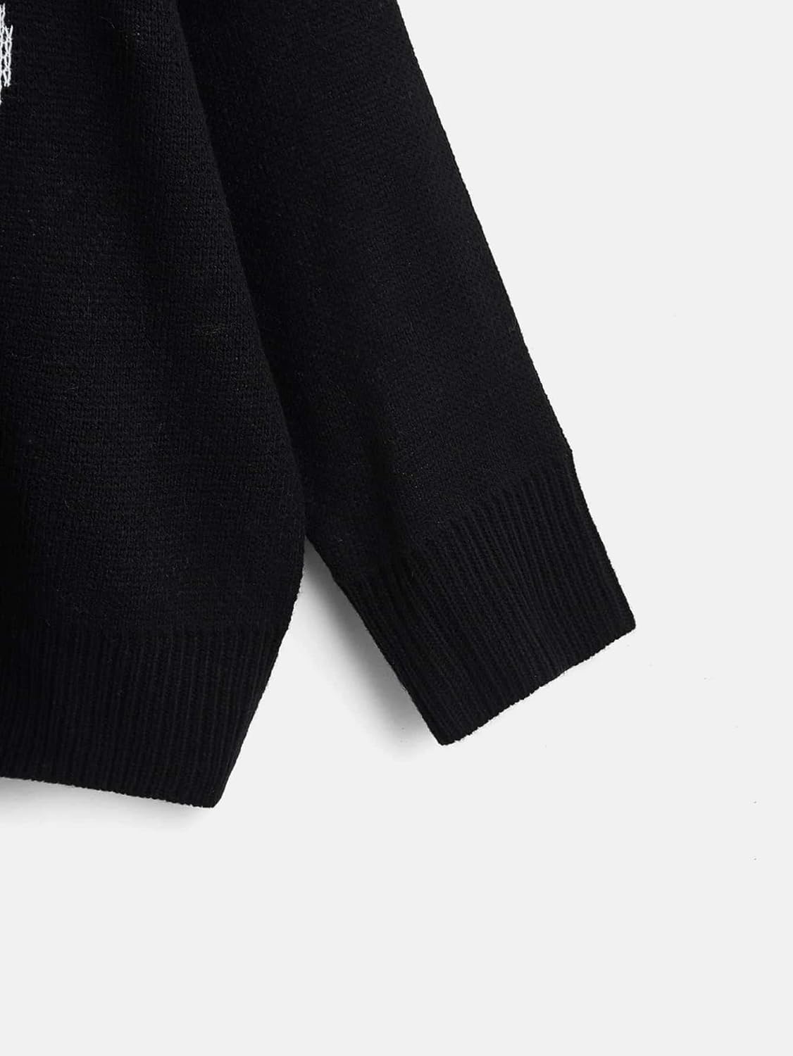 Women's Skeleton Graphic Sweater Grunge Punk Crew Neck Long Sleeve Knitted Pullover Tops Streetwear - Image 5