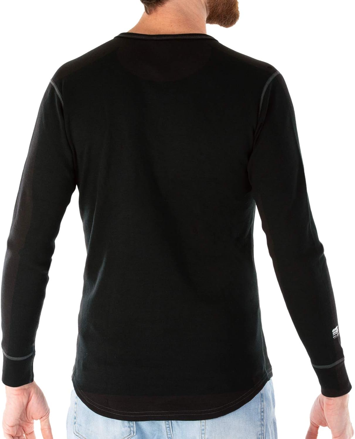 MERIWOOL Mens Base Layer 100% Merino Wool Heavyweight 400g Thermal Shirt for Men at  Men’s Clothing store