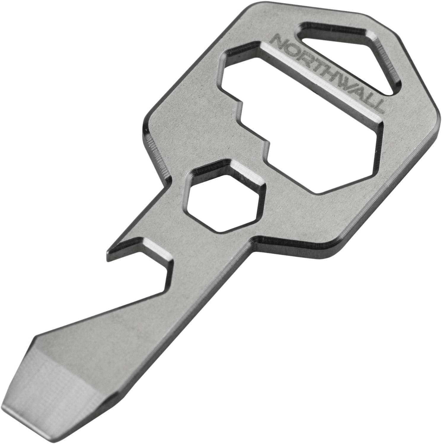 Multitool EDC Keychain 100% Titanium - EDC Survival Tactical Gear - 10 Tools in 1 - Bottle Opener, Wrench, Screw Driver, Key Clip, etc. - Universal Everyday Carry Pocket and Backpack Tool