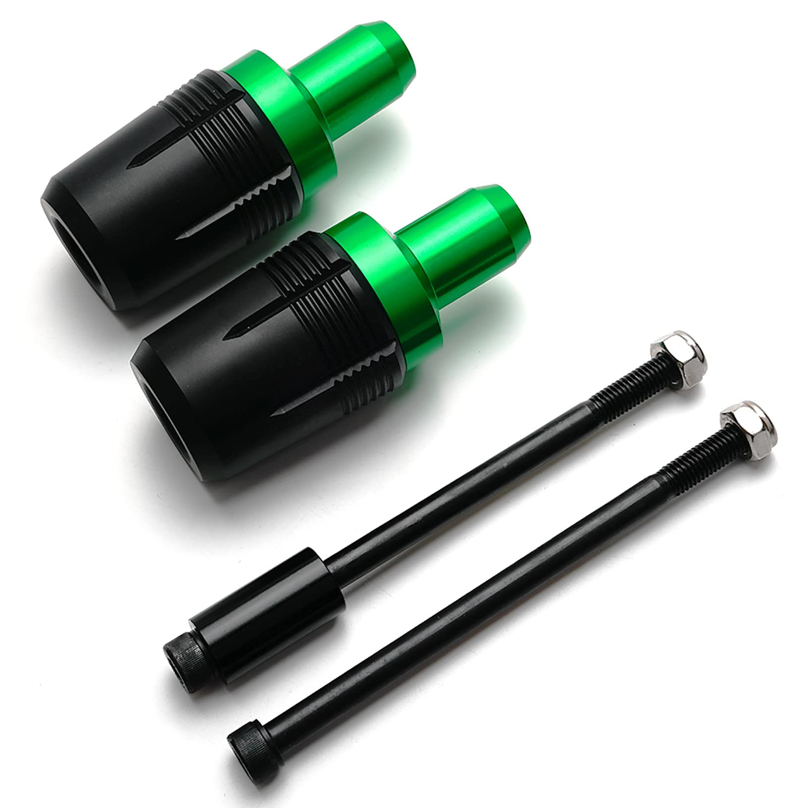 Motorrad Sturzschutz Sturzpads für Kawasaki NINJA 650 NINJA650 Z650 2017-2023 2024 Zubehör Rahmen Schieber Crashpads Protektoren (grün)