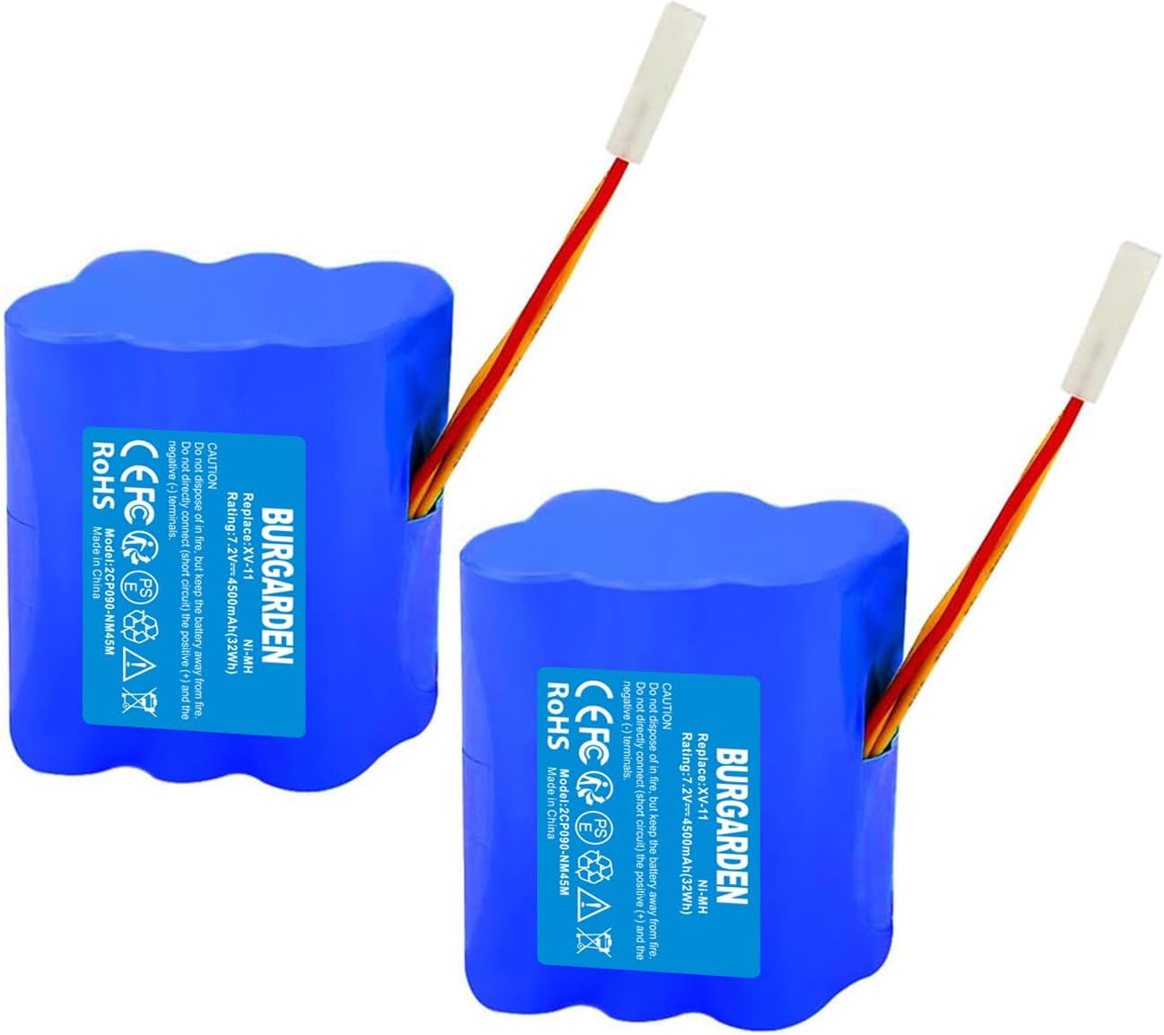 7.2V 4500mAh Ni-MH Battery for Neato XV-11, XV-12, XV-14, XV-15, XV-21, XV-25, XV Essential, XV Signature Pro, XV-11 Battery for Neato 945-0006, 945-0005, 205-0001, 945-0024 Vacuum Cleaner