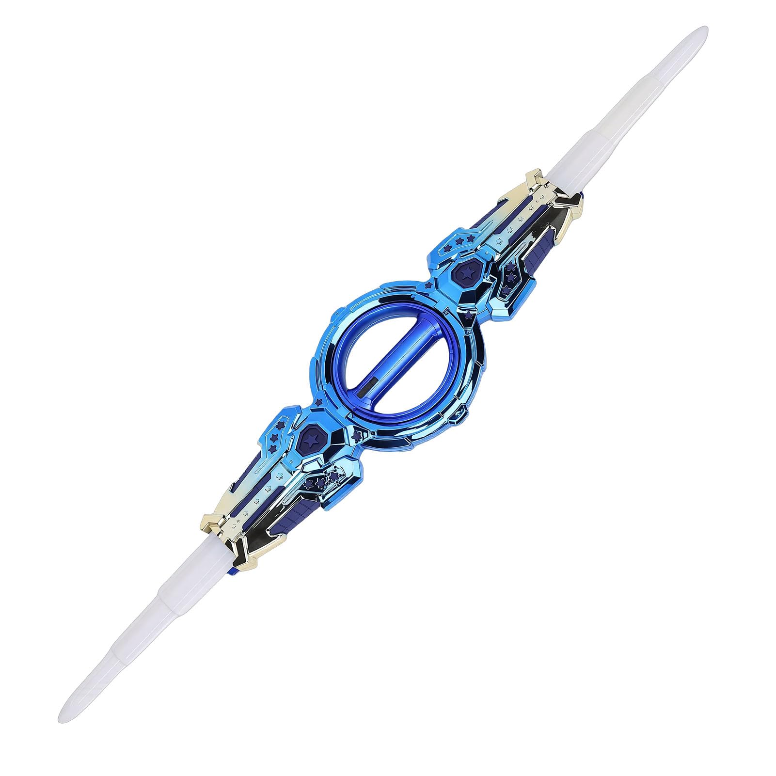 Naroote Giocattolo con Spada Rotante Estensibile, Spada Illuminata Retrattile con Luci LED Colorate, per Giochi All'aperto per Bambini e attività Genitore-Figlio (Blue)