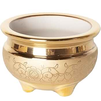 Amazon｜Ceramic Arte (セラミックアルテ) 仏具 金唐草 [ 香炉