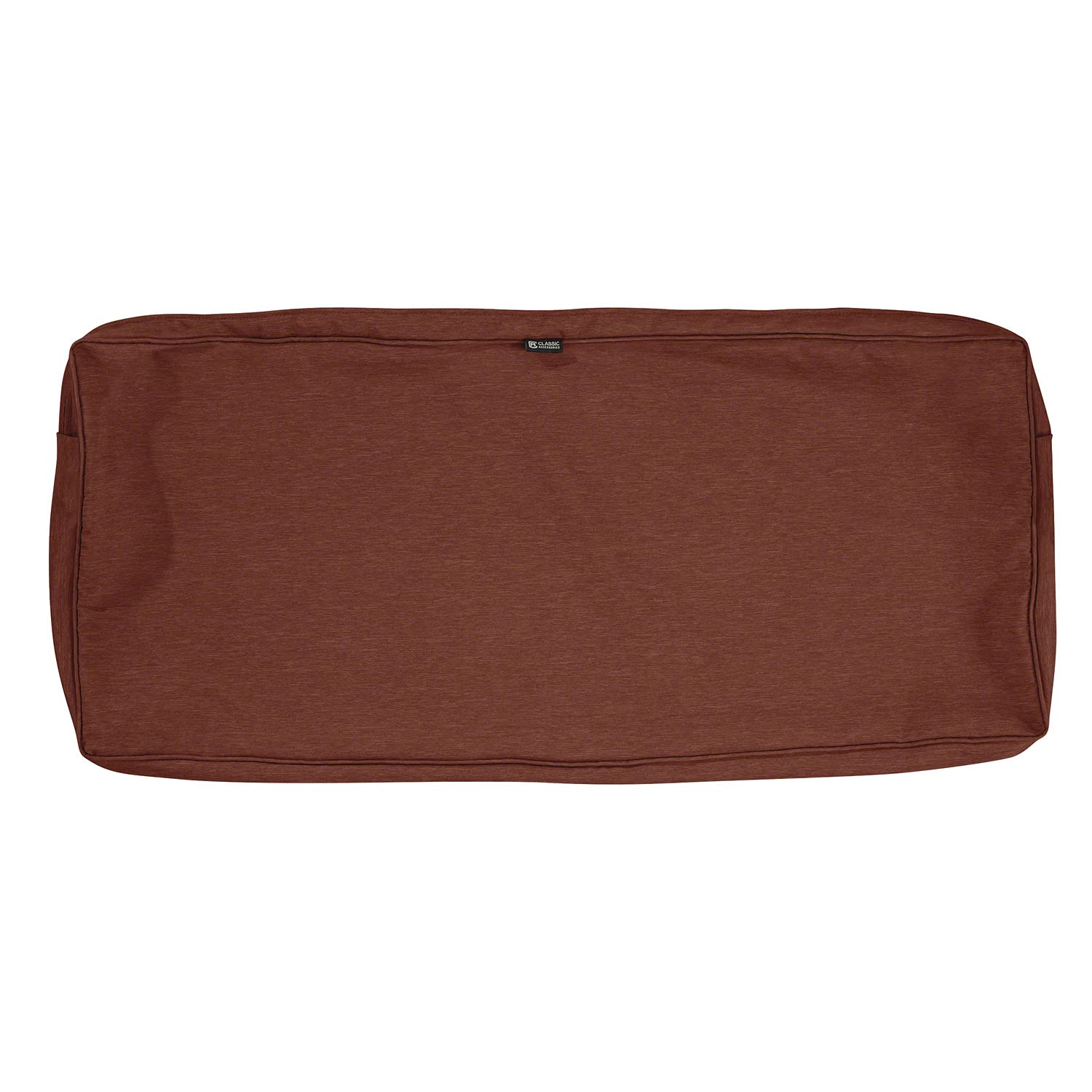 Classic Accessories Montlake Water-Resistant 54 x 18 x 3 Inch Patio Bench/Settee Cushion Slip Cover, Heather Henna Red-image-37