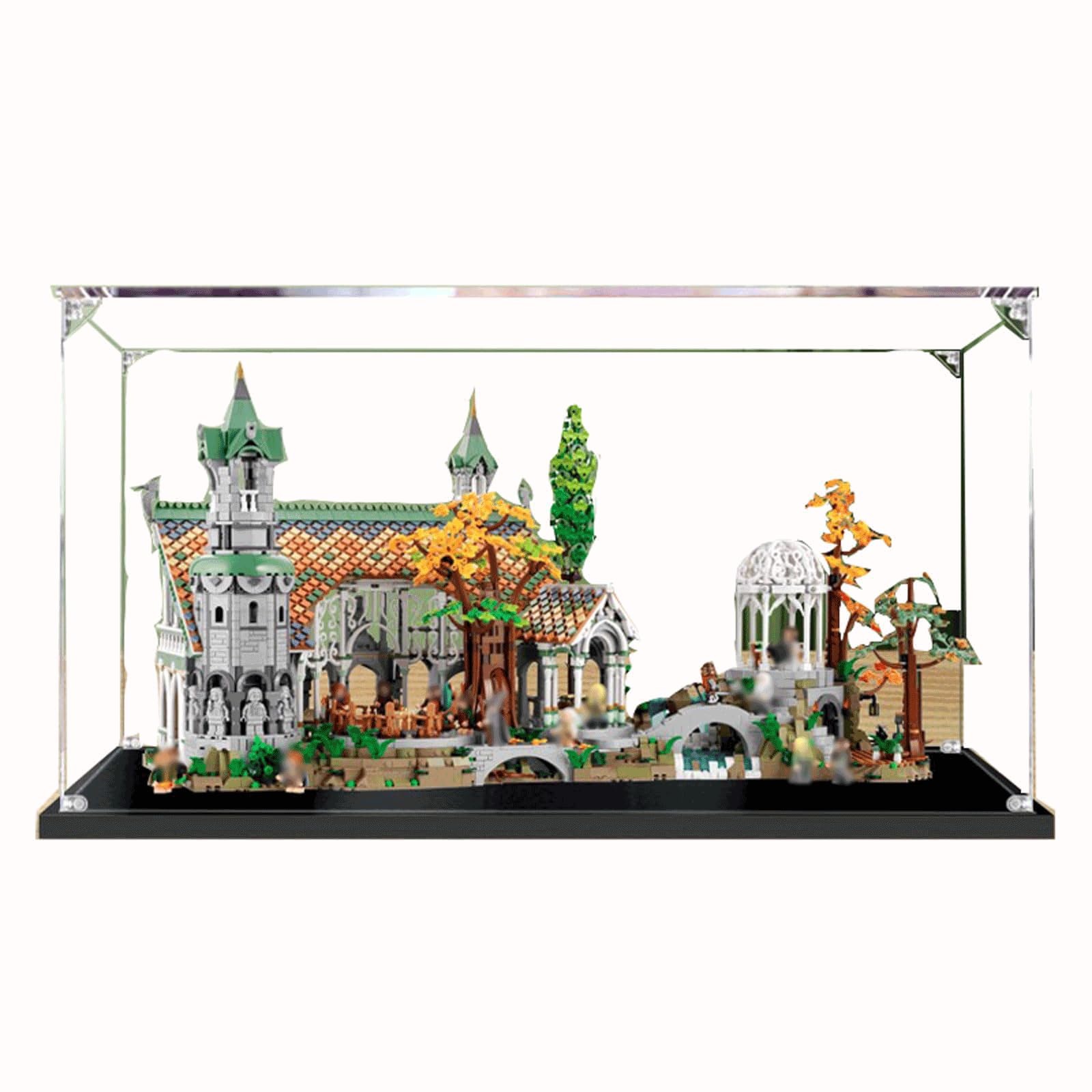 Clear Acrylic Display Case for LEGO 10316 The Lord of The Rings, SIZE: 80*55*45CM(Display Cabinet Only, Without Model Set) (3MM)