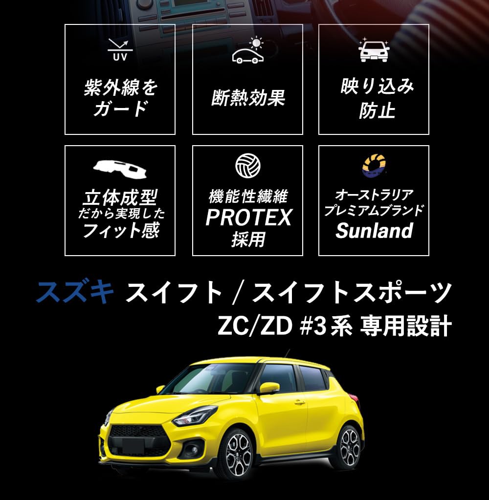 値下げ】スイスポ ダッシュボードマット ハンドルカバー サイド