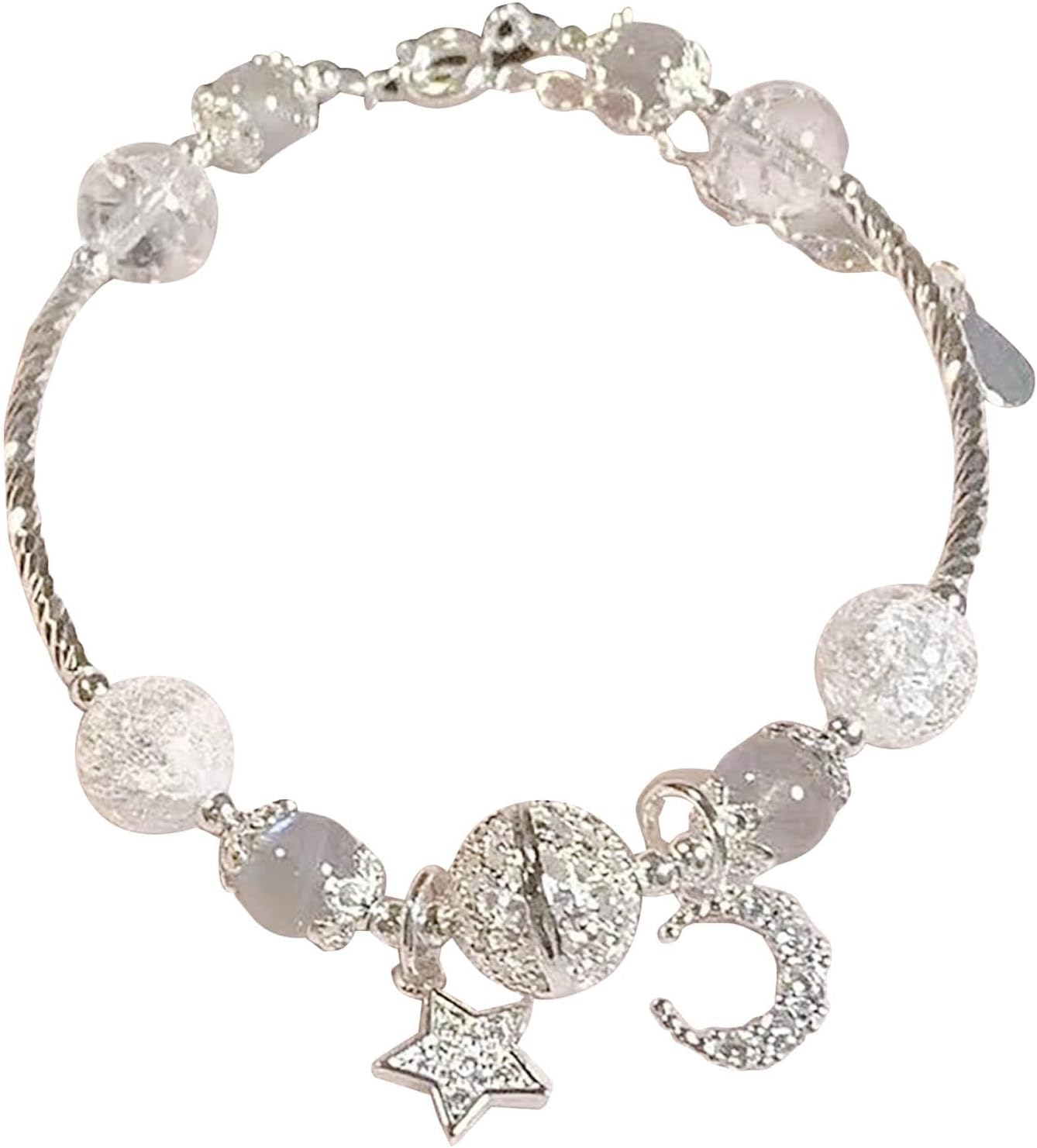 GenericFreshwater Pearls Bracelet for Women Boho Natural Cute Delicacy Crystal Bracelets Dainty Gifts for Her