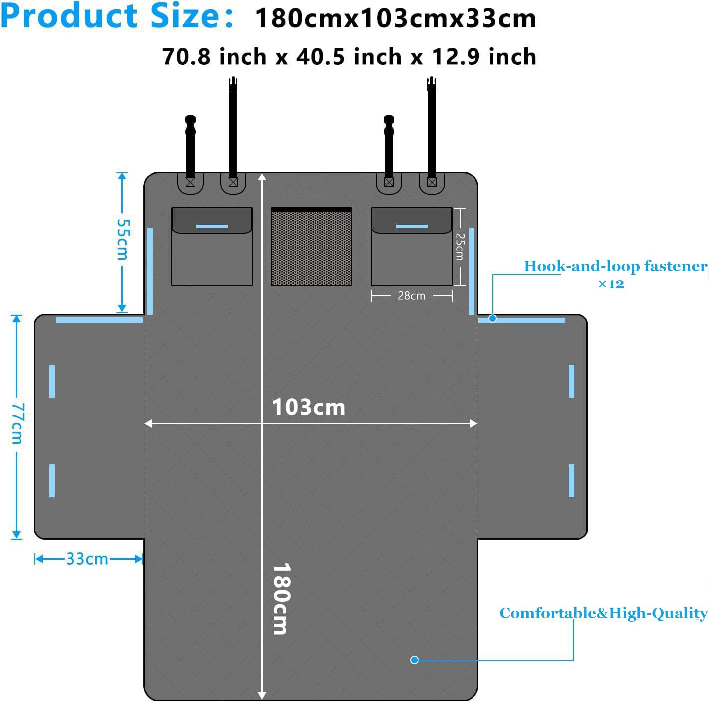 Protection Coffre Voiture Chien pour VW Passat/Passat Variant/Passat GTE, éPais Et RéSistant Facile à Essuyer Et à Nettoyer RéSistant Aux DéChirures Tapis Coffre Chien