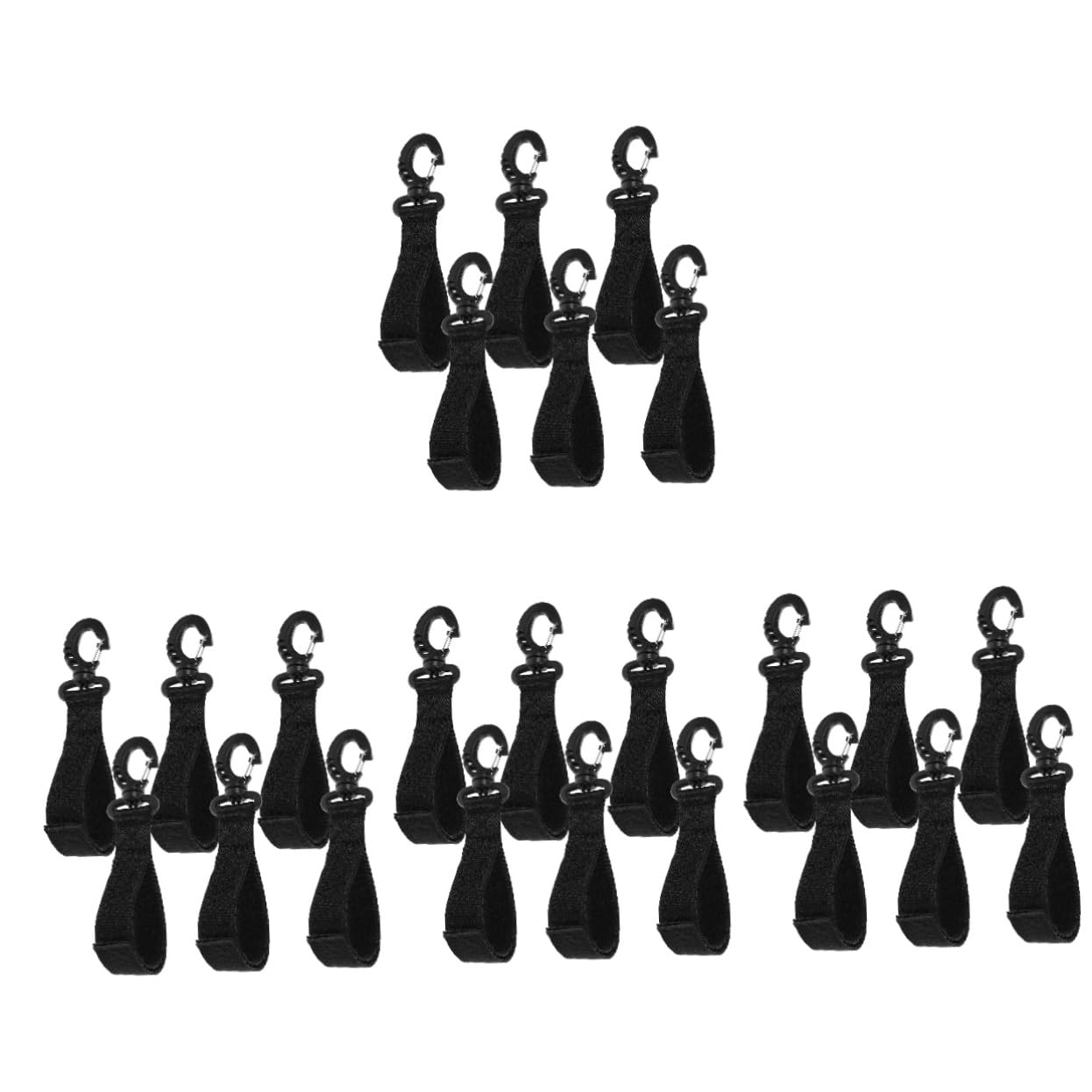 Abaodam 4sets Boat Accessory Easy Tie Mooring Hook for Yacht and Kayak Paddle Straps 6pcs*4 Random Style