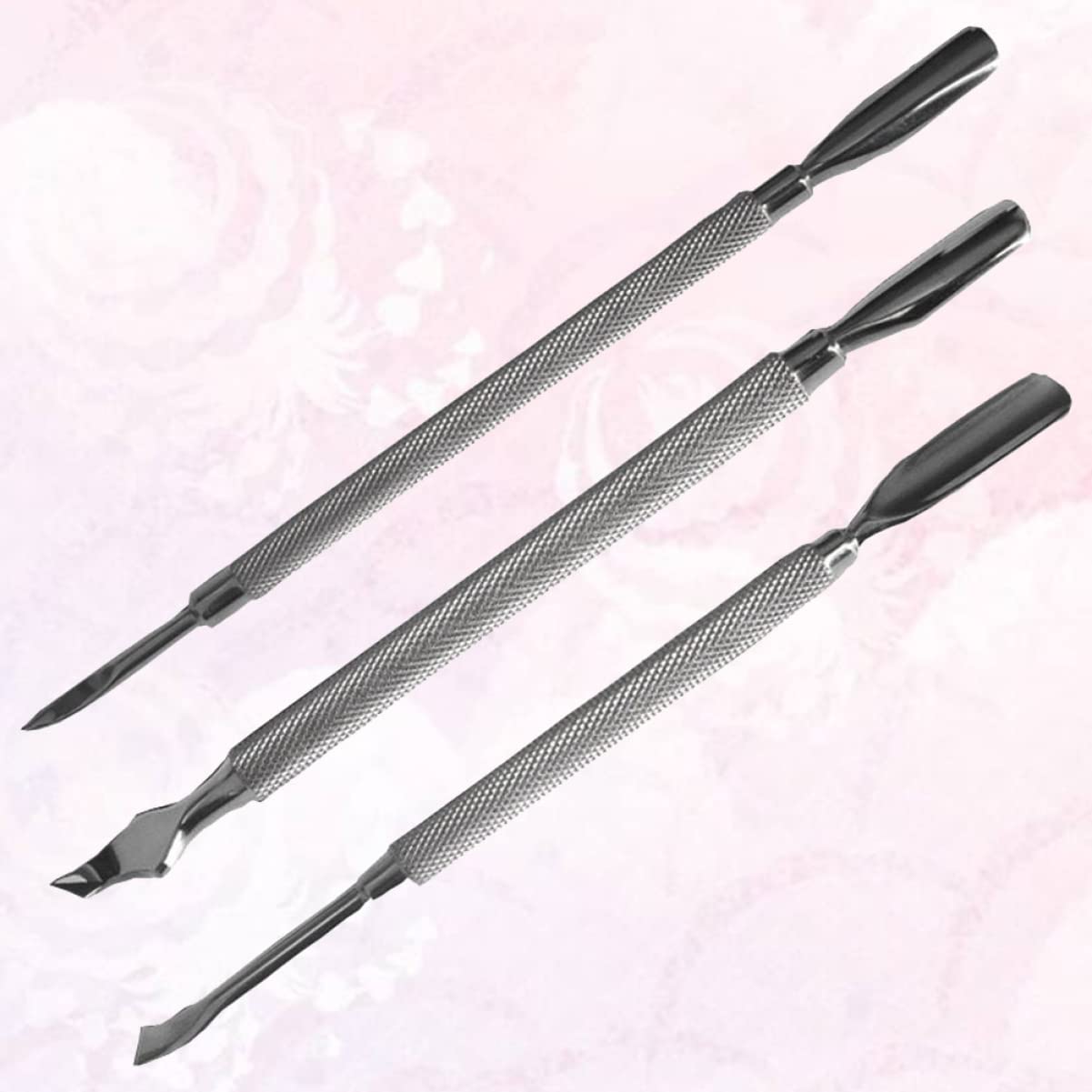 9 Piezas Herramienta Para Cutículas De Uñas Kit Removedor De Cutículas Recortador De Pedicura De Uñas Empujador De Cutículas Removedor De Cutículas De Acero Metal Manicura