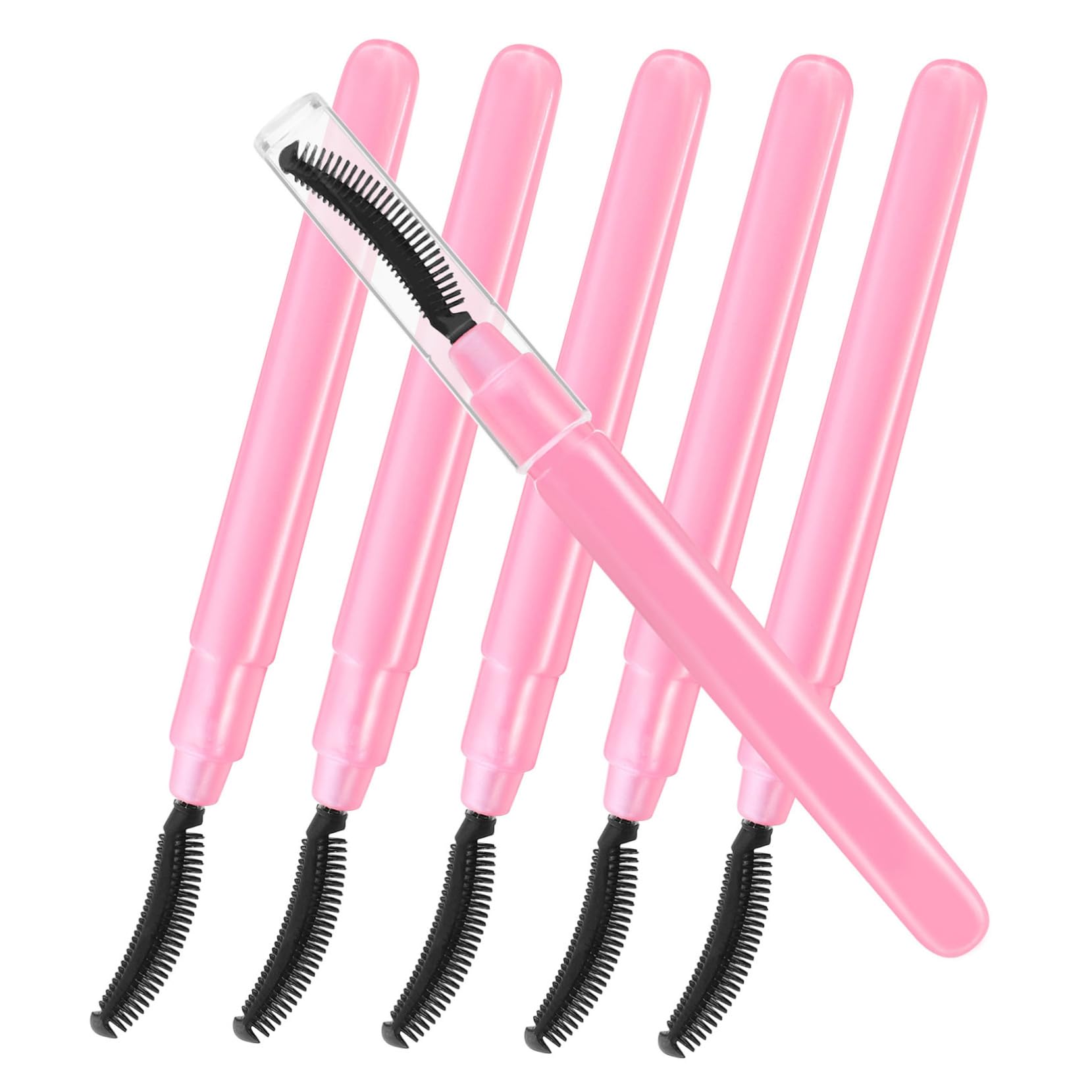 FOMIYES 6pcs Eye Makeup Brushes Lash Applicator Comb Brow Brush Eyebrow Wand for Travel