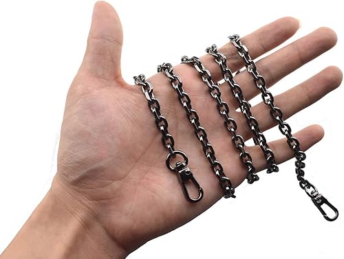 Miniatura 30 de HAHIYO Mini Pochette - Correa de cadena fina y ancha de 0.236 in para LV gruesa de 0.079 in para bolso, cartera, embrague, cómoda correa de metal