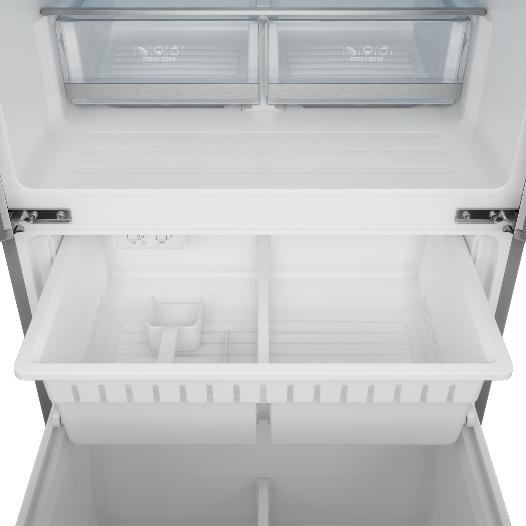 Thor Kitchen Gordon Ramsay 30 Inch 17.7 cu ft French Door Counter Depth Refrigerator with Ice Maker in Stainless Steel/Rose Gold on Fridge.com