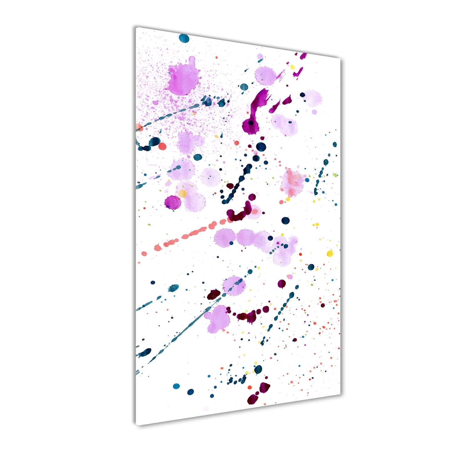 Tableau en verre trempé 70x140cm parfait pour illuminer le salon d'un art moderne coloré