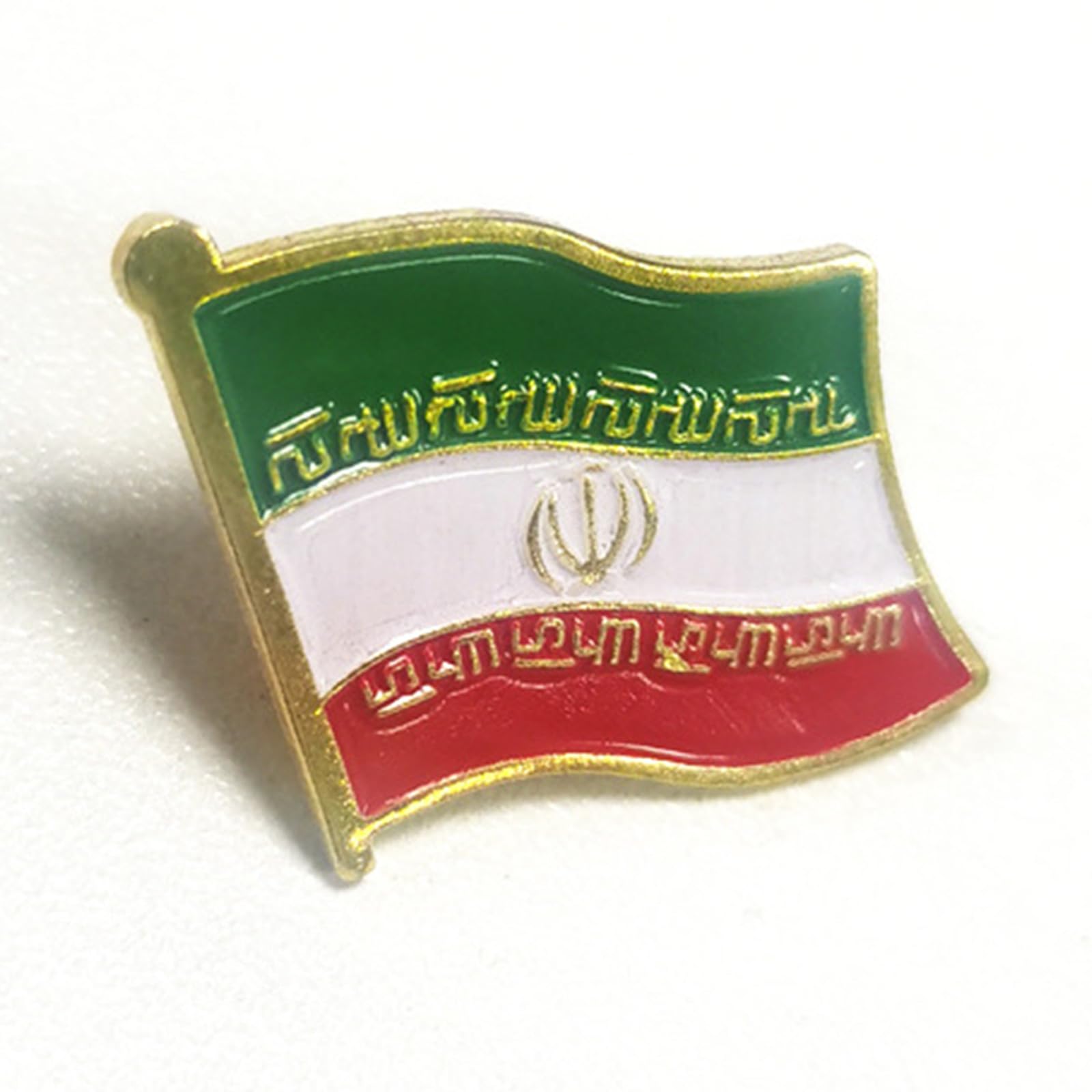 Pin de patrimonio iraní fabricado con tecnología avanzada de estampado y cierre seguro para chaquetas de traje, pines de bandera al por mayor