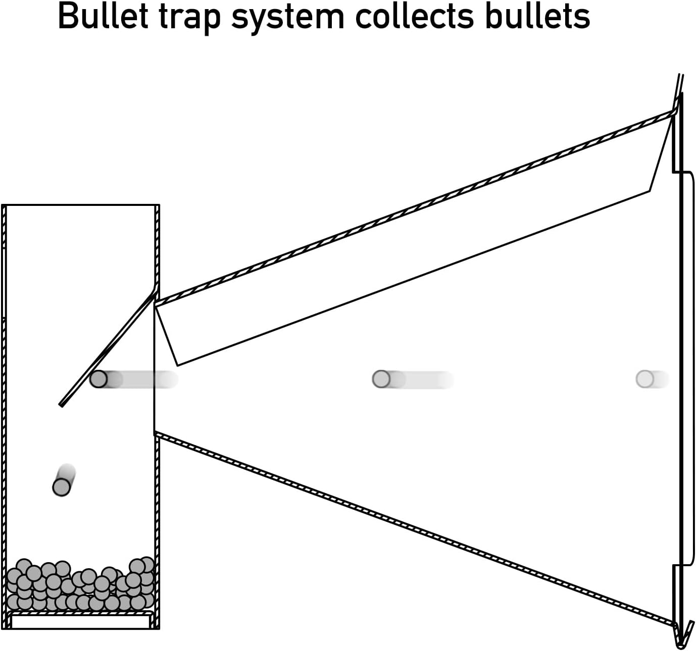 Highwild Pellet Trap Target with 100pcs 5.5" X 5.5" Paper Targets for Airsoft, BB Gun, Airgun - Wall-Mounted